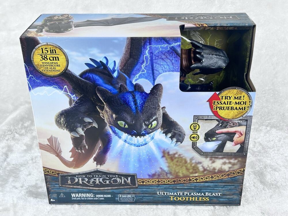 How to Train Your Dragon ULTIMATE PLASMA BLAST TOOTHLESS Lights and Sound Figure